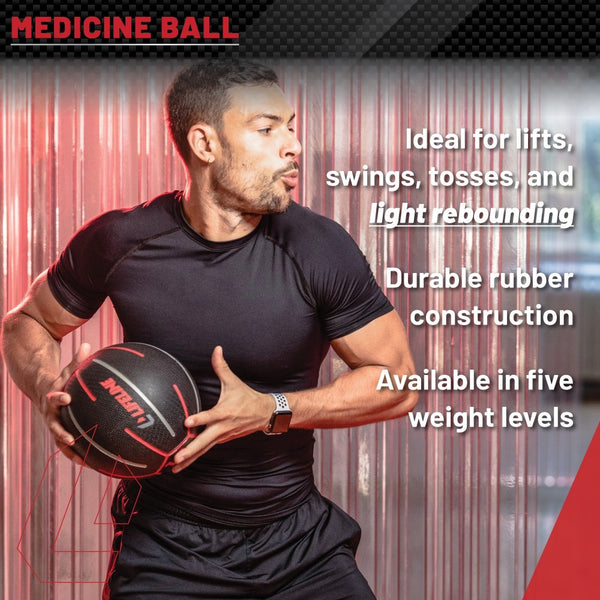 Medicine Ball from Lifeline Fitness for Medicine Ball and Fitness ball exercises, compared to Perform Better. 