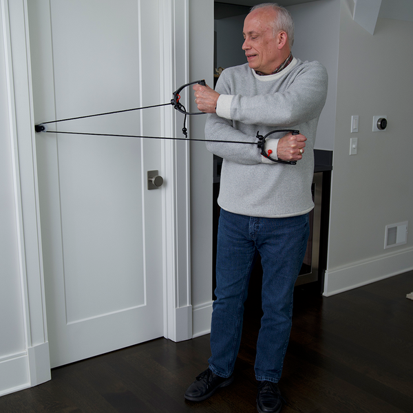 Multi-Use Shoulder Pulley Deluxe from Lifeline Fitness for Shoulder Pulleys and shoulder rehab exercises, compared to Verywell health. 