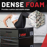 Foam Plyo Boxes - Workout Equipment for Home Gym - Plyometric Boxes for Cardio, Agility, Jump Training