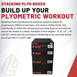 Foam Plyo Boxes - Workout Equipment for Home Gym - Plyometric Boxes for Cardio, Agility, Jump Training