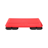 The Step Circuit Size Platform with Two (2) Freestyle Risers - Red-Aerobic Step Platform