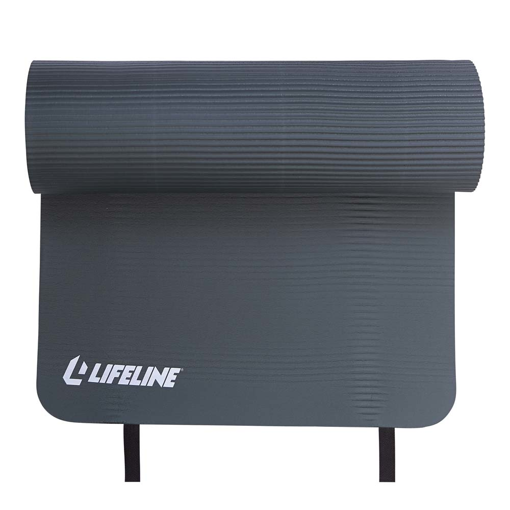 Lifeline Exercise Mat Pro - Extra Thick - Double-Sided with 5/8