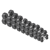 Hex Rubber Dumbbell Fitness Training Weight Sets