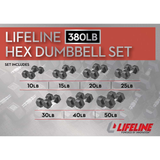 Hex Rubber Dumbbell Fitness Training Weight Sets