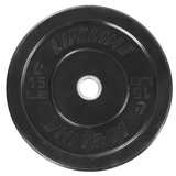 Lifeline Rubber Olympic Bumper Plates - Multiple Sizes Available