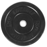 Lifeline Rubber Olympic Bumper Plates - Multiple Sizes Available
