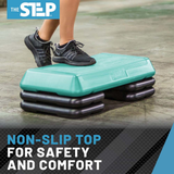 The Step Circuit Size Platform with Four (4) Freestyle Risers - Teal