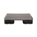 The Step Circuit Size Platform with Four (4) Freestyle Risers - Grey-Aerobic Step Platform