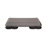 The Step Circuit Size Platform with Two (2) Freestyle Risers - Grey -Aerobic Step Platform