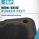 The Step Adjustable High Step Aerobic Platform with 4 Risers - Made in the USA -  Teal