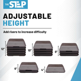 The Step High Step Platform with Four (4) Risers - Gray