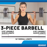US Weight 55 Pound Multi-Function Adjustable Weight Set