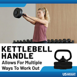 US Weight 55 Pound Multi-Function Adjustable Weight Set