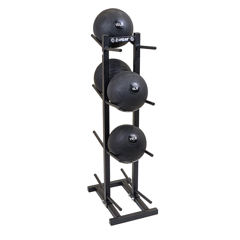    The Slam Ball Rack from Lifeline Fitness for Slam balls and Medicine Balls, compared to REP fitness. 