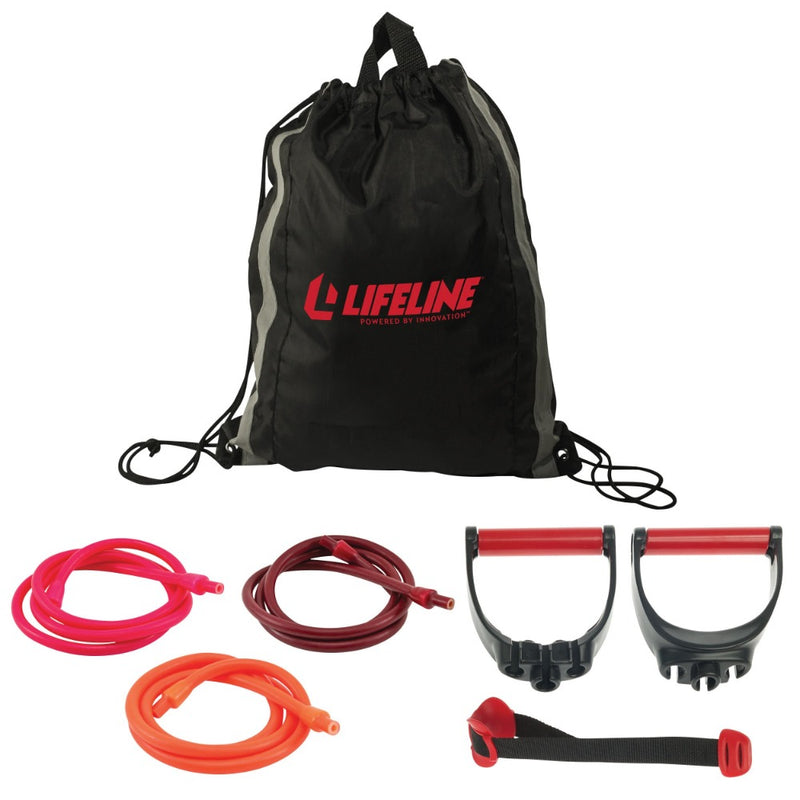 The Resistance Kit from Lifeline Fitness for Resistance Bands workouts for work outs. 