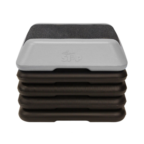 The Step High Step Platform With Four Riser from Lifeline Fitness for Steppers for Exercise at Home and Mini Stepper, in Grey compared to Perform Fitness. 
