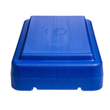The Step 6” Stackable Aerobic Step from Lifeline Fitness for Step and Aerobic Exercise, in Blue compared to Gear Lab. 