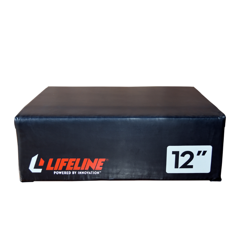 Stackable Foam Plyo Box from Lifeline Fitness for Plyometric Drills and Jumping box, compared to Titan Fitness. 