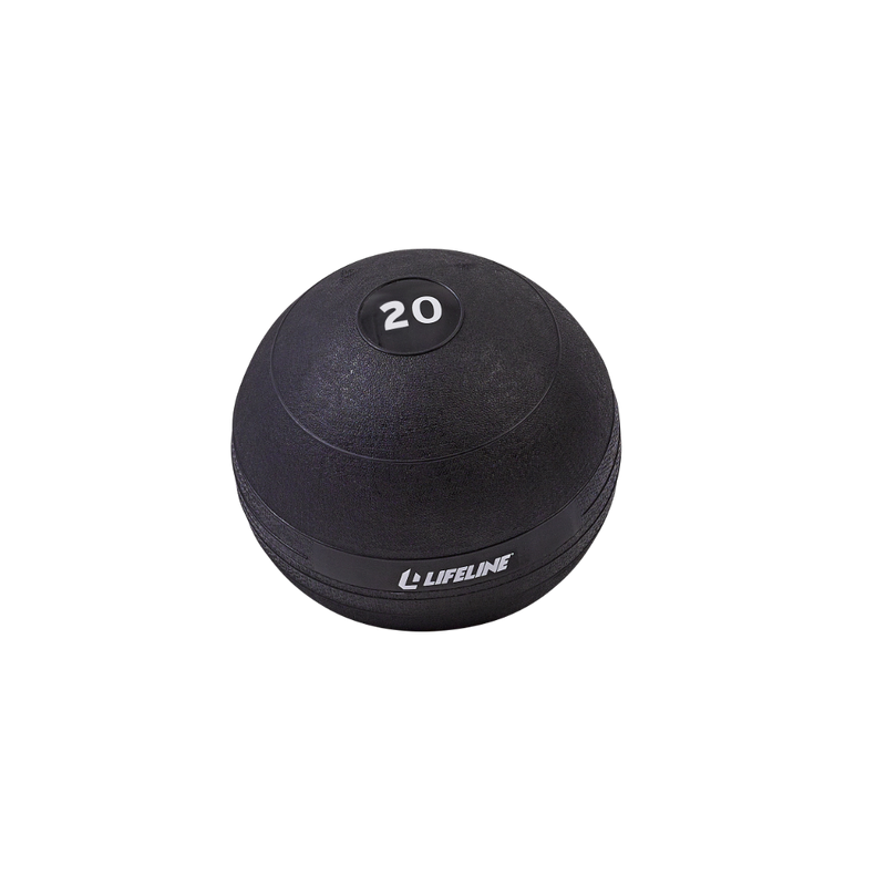 Weighted Slam Ball from Lifeline Fitness for Rubber slam balls and Medicine Balls, compared to Iron Company. 