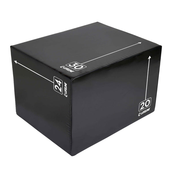 3-in-1 Foam Plyo Box – 20" - 24” - 30” from Lifeline Fitness for Plyometric and Box Plyometrics, compared to Rep Fitness. 