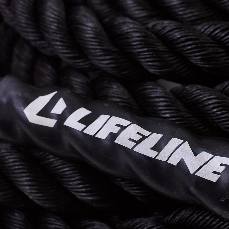 30ft Training Rope from Lifeline Fitness for Training Rope and Home Gyms, compared to SPRI.com. 