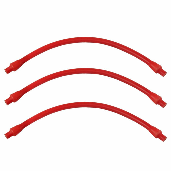The 9” Resistance Cable from Lifeline Fitness Resistance Bands for Working Out, compared to Power System, in Red.