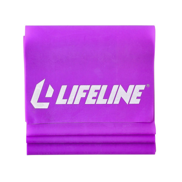 The Flat Resistance Band from Lifeline Fitness for Resistance Bands for Home Gym Equipment, in Purple. 