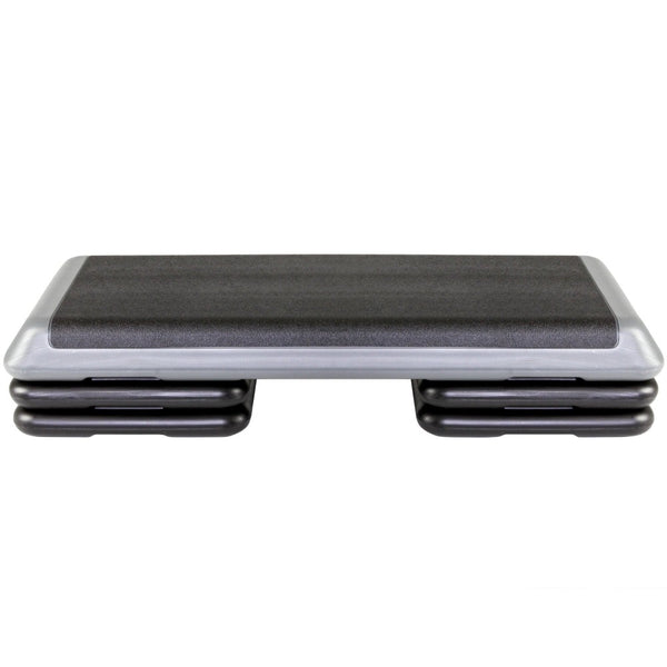 The Step Health Club Size Step Up Platform from Lifeline Fitness for Fitness and Home Gym, in Grey. 