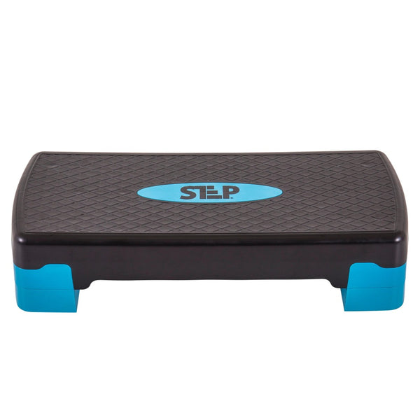 The Step 26” Circuit Size Platform from Lifeline Fitness for High Step and Home, in Blue compared to Elivate Fitness. 
