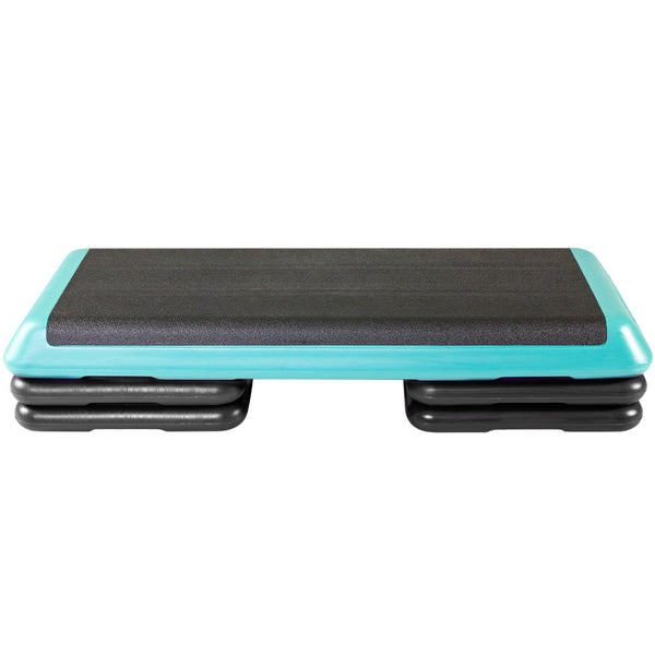 The Step The Step Health Club Size Platform With four (4) Original Risers - Teal