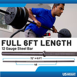 The US Weight 105 Pound Barbell Weight Set for Home Gym| Adjustable Weight Set with Two Dumbbell Bars and Full 6 Ft Bar from Lifeline Fitness for Bench press and Weight Lifting compared to Better Body Equipment. 