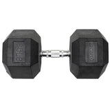 Lifeline Fitness Hex Rubber Dumbbells - Multiple Weight Options