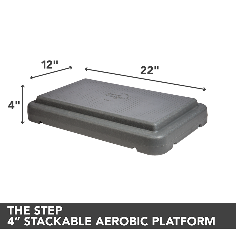 The Step 4" Stackable Aerobic Step