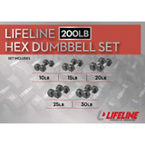 Lifeline A-Frame Dumbbell Sets With Rack – 150Lb and 200LB Dumbbell Sets With Compact Stroage Rack
