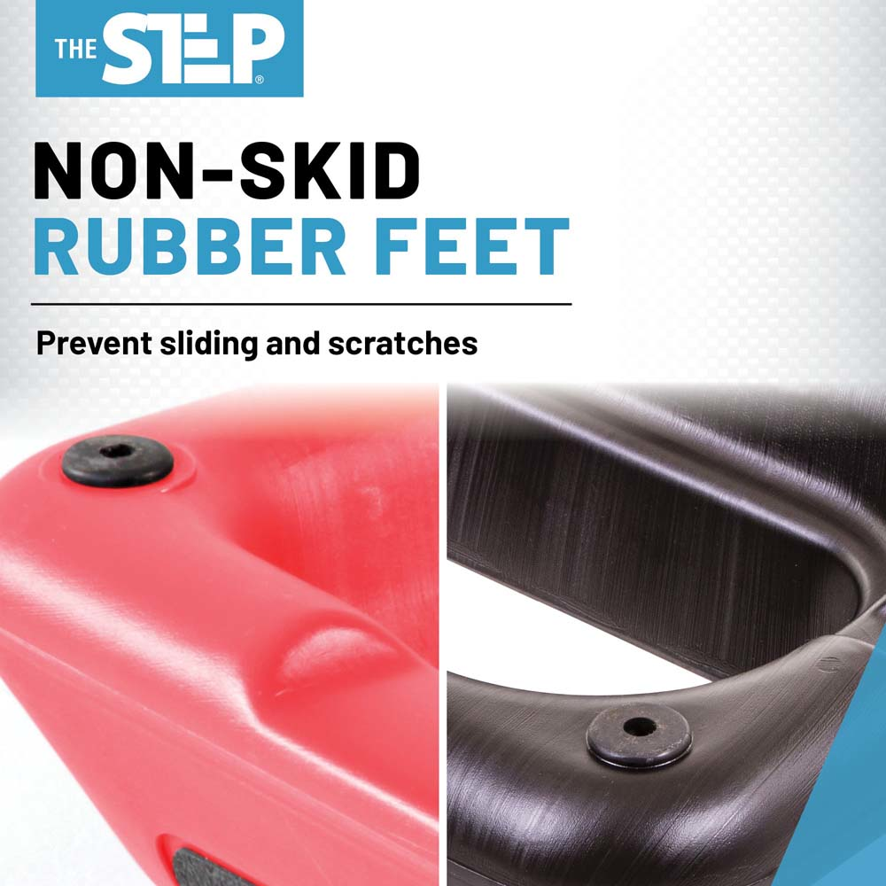 The Step Circuit Size Platform with Two (2) Freestyle Risers - Red