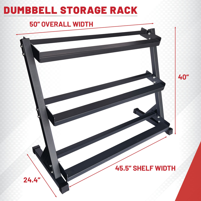 Lifeline 3-tier Dumbbell Rack