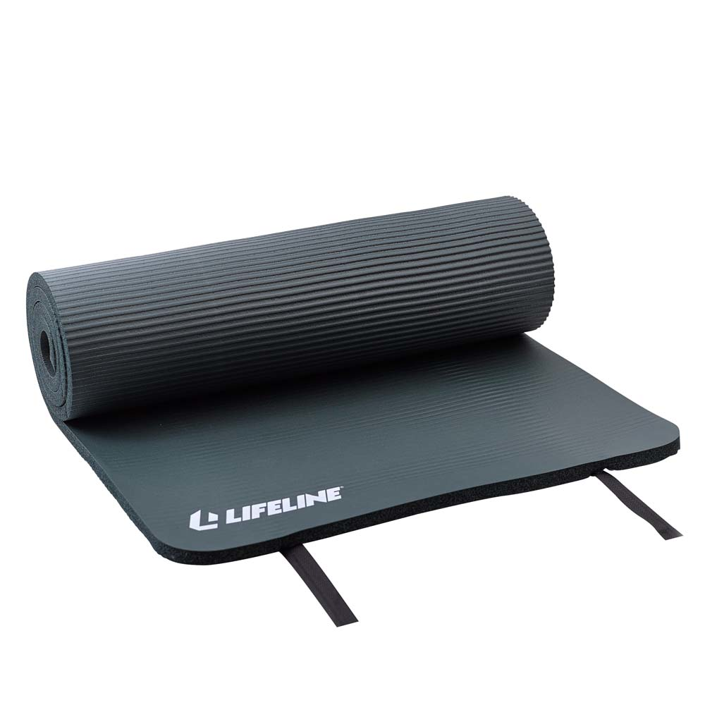 Lifeline Exercise Mat Pro - Extra Thick - Double-Sided with 5/8