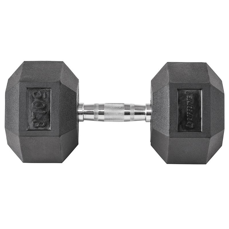 Lifeline Fitness Hex Rubber Dumbbells - Multiple Weight Options
