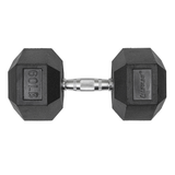 Lifeline Fitness Hex Rubber Dumbbells - Multiple Weight Options