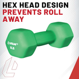Lifeline Hex Neoprene Dumbbells - Multiple Weights Available