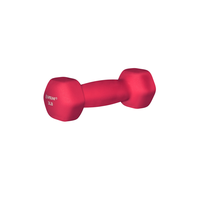 Lifeline Hex Neoprene Dumbbells - Multiple Weights Available