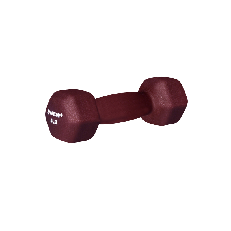 Lifeline Hex Neoprene Dumbbells - Multiple Weights Available