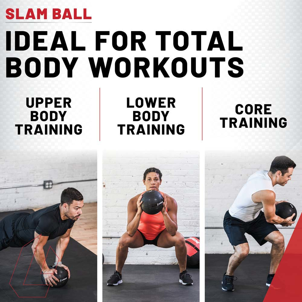 Slam Ball Routine Lifeline Fitness Weighted Slam Balls - Multiple Weights Available
