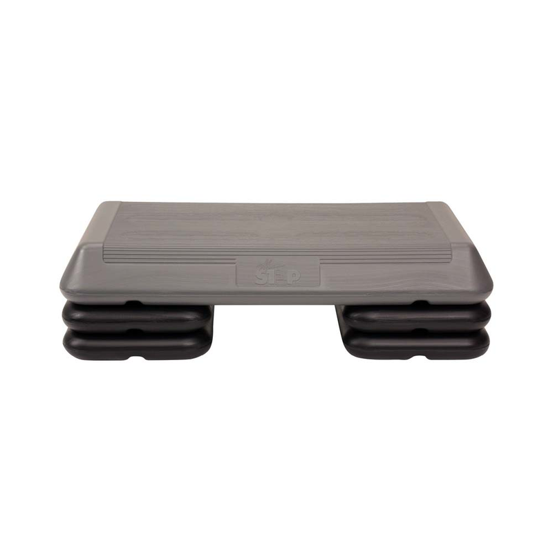 The Step Circuit Size Platform with Four (4) Freestyle Risers - Grey