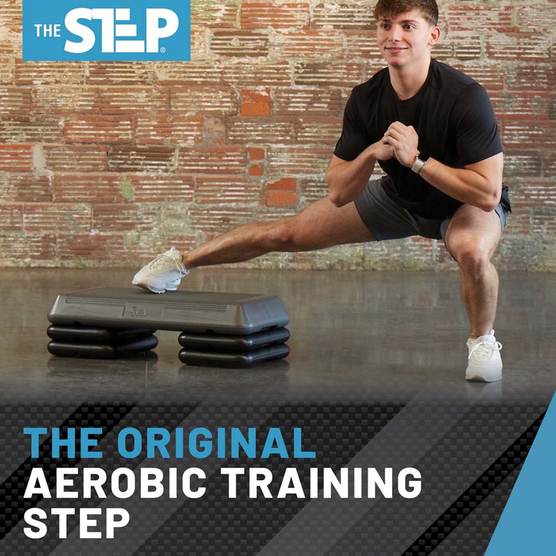 The Step Circuit Size Platform with Four (4) Freestyle Risers - Grey ...