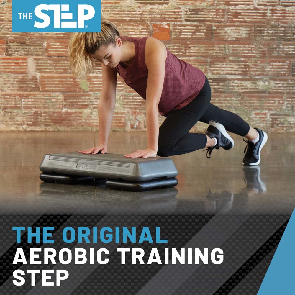 The Step Circuit Size Platform with Two (2) Freestyle Risers - Grey ...