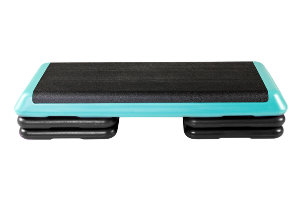 The Step The Step Health Club Size Platform With four (4) Original Risers - Teal