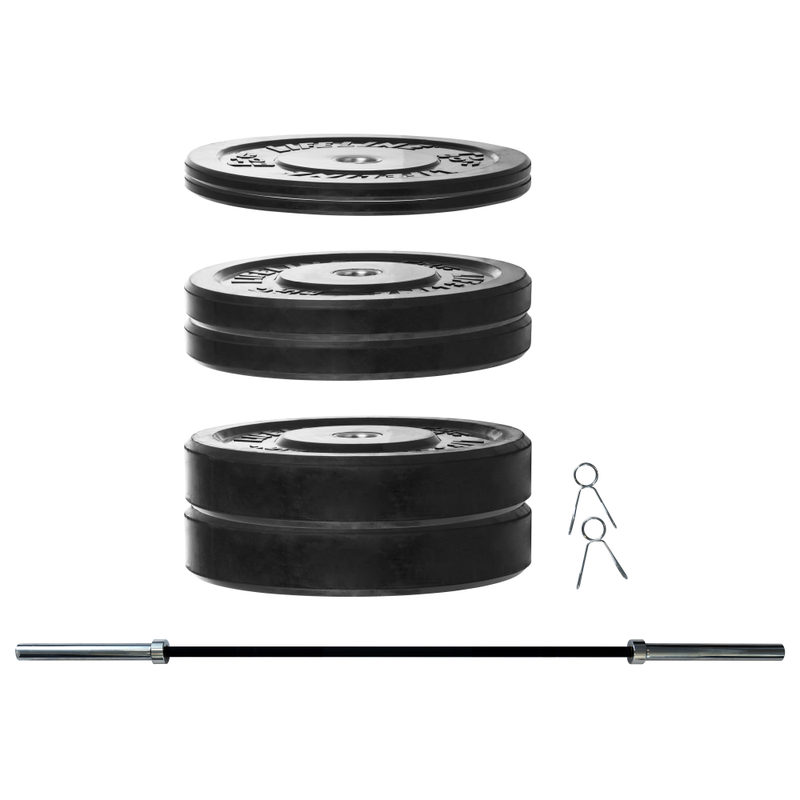 Lifeline Rubber Olympic Bumper Plates