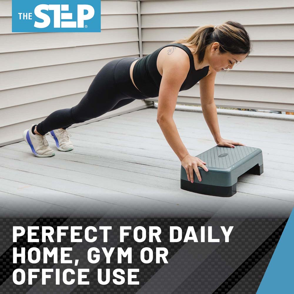The Step - Adjustable Mini Aerobic Step Platform for Cardio & Strength ...