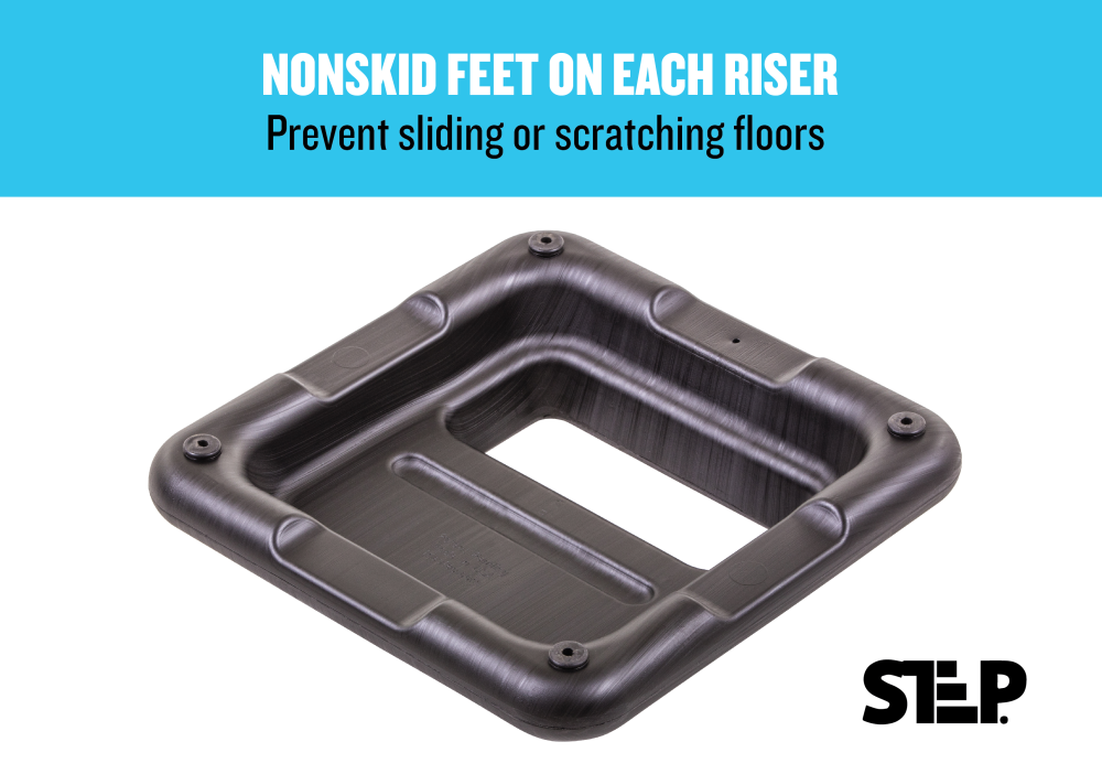 Step Up Riser The Step Freestyle Aerobic Risers – Health Club Size - Black | Lifeline ...